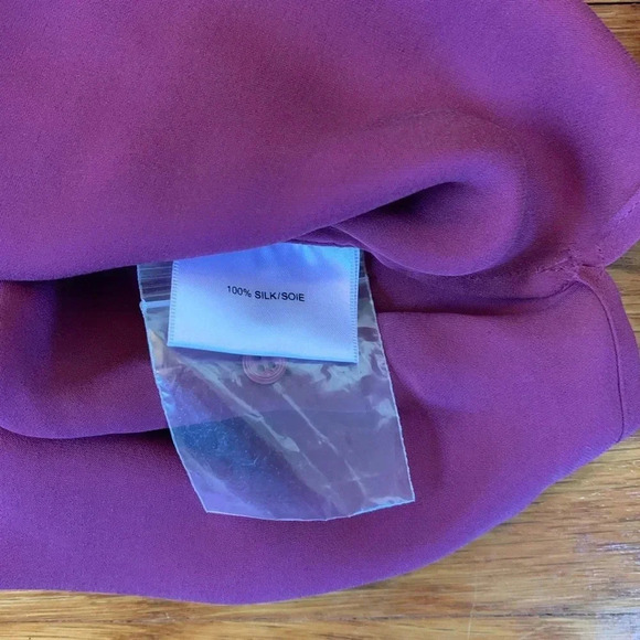 HAUTE HIPPIE NEW Pocket Silk Blouse Top - Picture 11 of 12